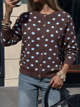 Women's Polka Dot Button Up Cardigan - Sun Imperial (photo 5)