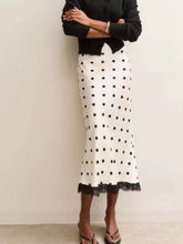 Polka Dot Midi Skirt with Lace Trim - product photo 3