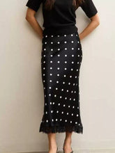 Polka Dot Midi Skirt with Lace Trim - product photo 5