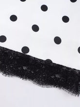 Polka Dot Midi Skirt with Lace Trim - product photo 18