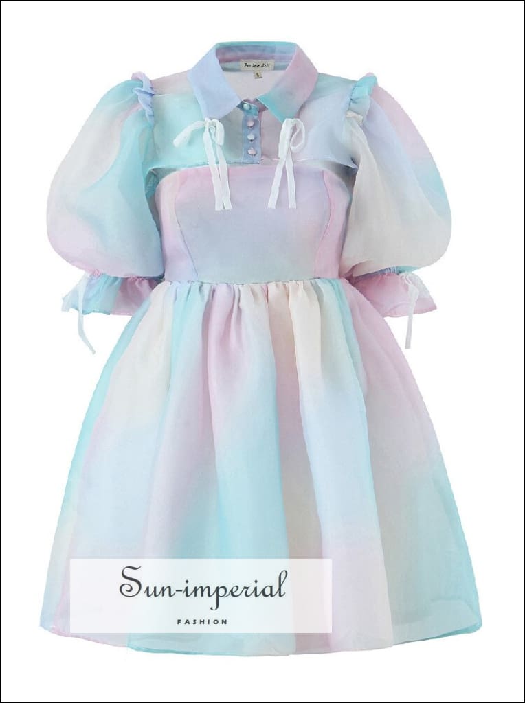 mini dress rainbow Sun-imperial - the rainbow delight mini dress