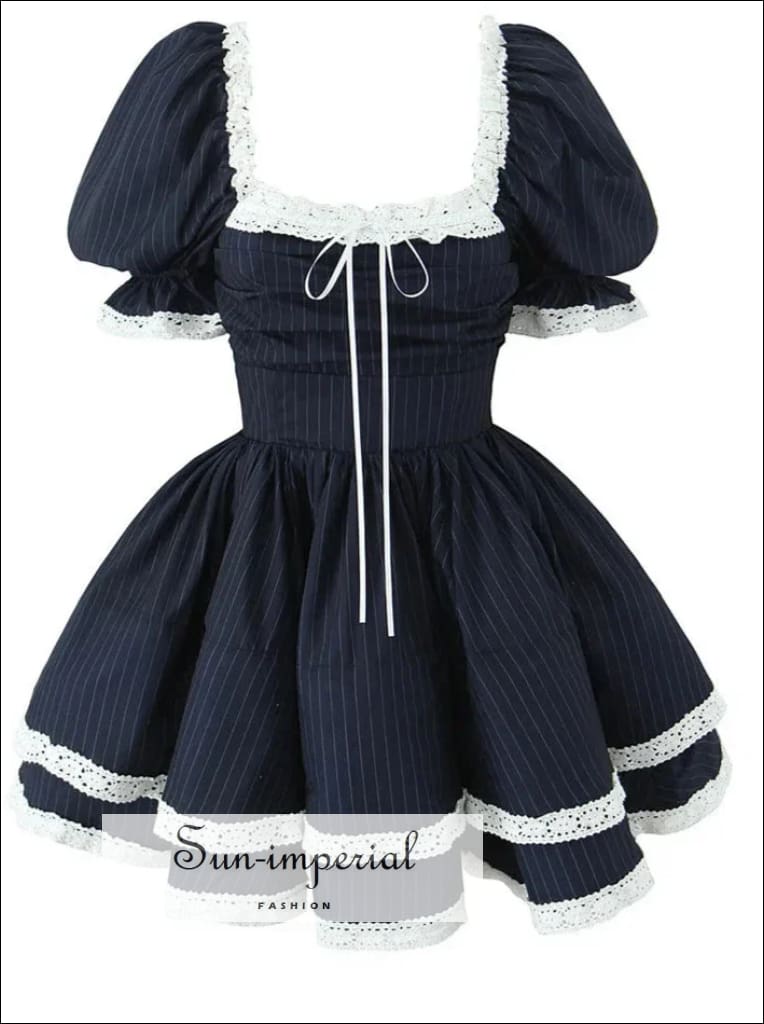 knee length dresses for ladies Nautical Charm Mini Dress in Navy M / Navy main image 0