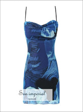 Printed Bodycon Cami Dress Dress, Ship From Overseas Sun-Imperial United States