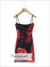 Printed Bodycon Cami Dress Dress, Ship From Overseas Sun-Imperial United States