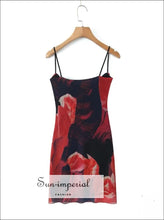 Printed Bodycon Cami Dress Dress, Ship From Overseas Sun-Imperial United States