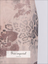 Printed Sweetheart Neck Bodycon Maxi Dress Sun-Imperial United States