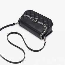Quilted PU Leather Crossbody Bag with Rhinestone Decor - product photo 8