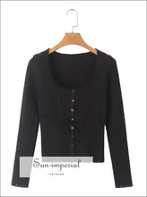 French-style Pointelle Knit Button-front Cropped Cardigan boutique knitwear, bow waist cardigan, button front cropped cardigan women,