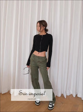 Ribbed Knit Zip Through Cardigan - Sun Imperial (photo 3)