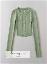 Ribbed Knit Zip Through Cardigan - Sun Imperial (photo 7)