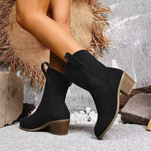 Round Toe Block Heels Boots - Sun Imperial product photo 2