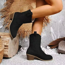 Round Toe Block Heels Boots - Sun Imperial product photo 3