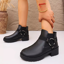 Round Toe Block Heels Boots - Sun Imperial product photo 4