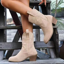 Round Toe Block Heels Boots - Sun Imperial product photo 5