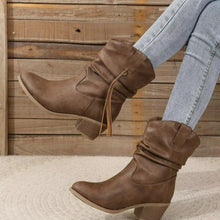 Round Toe Block Heels Boots - product photo 6