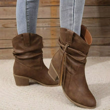Round Toe Block Heels Boots - product photo 7