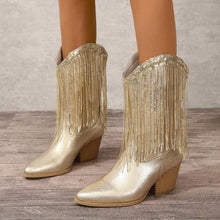 Round Toe Block Heels Boots - product photo 12