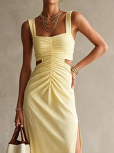 Ruched Cut-Out Midi Dress - Sun Imperial (photo 4)