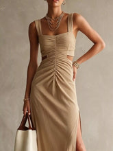 Ruched Cut-Out Midi Dress - Sun Imperial (photo 6)
