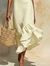 Ruffle Hem Sleeveless Midi Dress - Sun Imperial (photo 2)