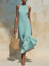 Ruffle Hem Sleeveless Midi Dress - Sun Imperial (photo 3)