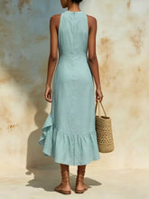 Ruffle Hem Sleeveless Midi Dress - Sun Imperial (photo 5)