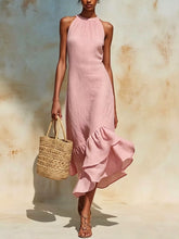 Ruffle Hem Sleeveless Midi Dress - Sun Imperial (photo 6)