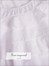 Ruffle Layered Tie Shoulder Cami Dress Sun-Imperial United States