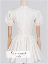Ruffle Tiered Puff Sleeve Mini Dress Sun-Imperial United States