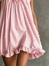 Ruffled Trim Halter Neck Mini Dress - Sun Imperial (photo 6)