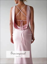 Satin Sleeveless Maxi Dress Sun-Imperial United States