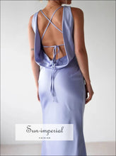 Satin Sleeveless Maxi Dress Sun-Imperial United States