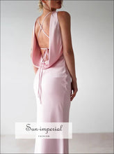 Satin Sleeveless Maxi Dress Sun-Imperial United States