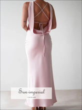 Satin Sleeveless Maxi Dress Sun-Imperial United States