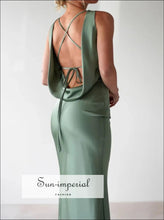 Satin Sleeveless Maxi Dress Sun-Imperial United States