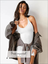 Scoop Neck Wide Strap Mini Dress Dress, Ship From Overseas Sun-Imperial United States