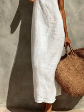 Sleeveless Linen Casual Maxi Dress - Sun Imperial (photo 3)