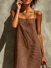 Sleeveless Linen Casual Maxi Dress - Sun Imperial (photo 8)