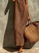 Sleeveless Linen Casual Maxi Dress - Sun Imperial (photo 9)