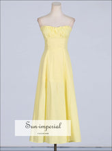 Slit Sleeveless Zip Back Midi Dress Sun-Imperial United States