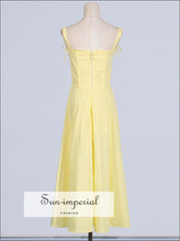 Slit Sleeveless Zip Back Midi Dress Sun-Imperial United States