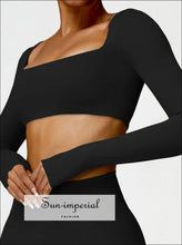 Women’s Long Sleeve Sports Top – Fitness & Yoga Workout Shirt athletic long sleeve shirt, fitness training gym top women, nylon spandex