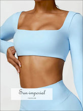 Women’s Long Sleeve Sports Top – Fitness & Yoga Workout Shirt athletic long sleeve shirt, fitness training gym top women, nylon spandex