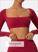 Women’s Long Sleeve Sports Top – Fitness & Yoga Workout Shirt athletic long sleeve shirt, fitness training gym top women, nylon spandex