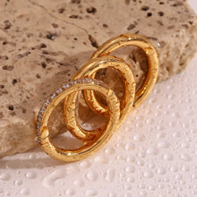 Stainless Steel Zircon Ring 3 Piece Set - product photo 8