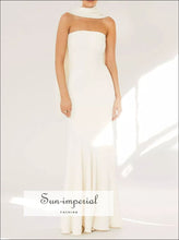 Strapless Mermaid Maxi Dress Ship From Overseas Sun-Imperial United States
