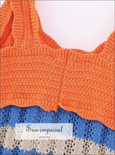 Striped knit sleeveless mini dress - Sun Imperial (photo 4)