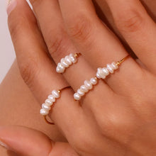 18K Gold-Plated Baroque Pearl Ring - Sun Imperial product photo 12