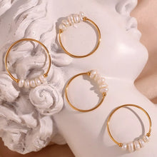 18K Gold-Plated Baroque Pearl Ring - Sun Imperial product photo 1