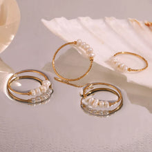 18K Gold-Plated Baroque Pearl Ring - Sun Imperial product photo 2